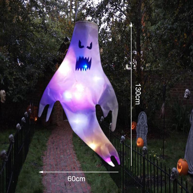 

Halloween Large LED Light Hanging Ghost For Halloween Party Home Outdoor Indoor Decoration Glowing Spooky Lamp Horror Props 2024
