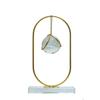 Clear Crystal Ball with Stand, Light Luxury Crystal Sphere for Gift, Gold Art Deco for Photography Ornaments, Bookcase, Wedding, Party