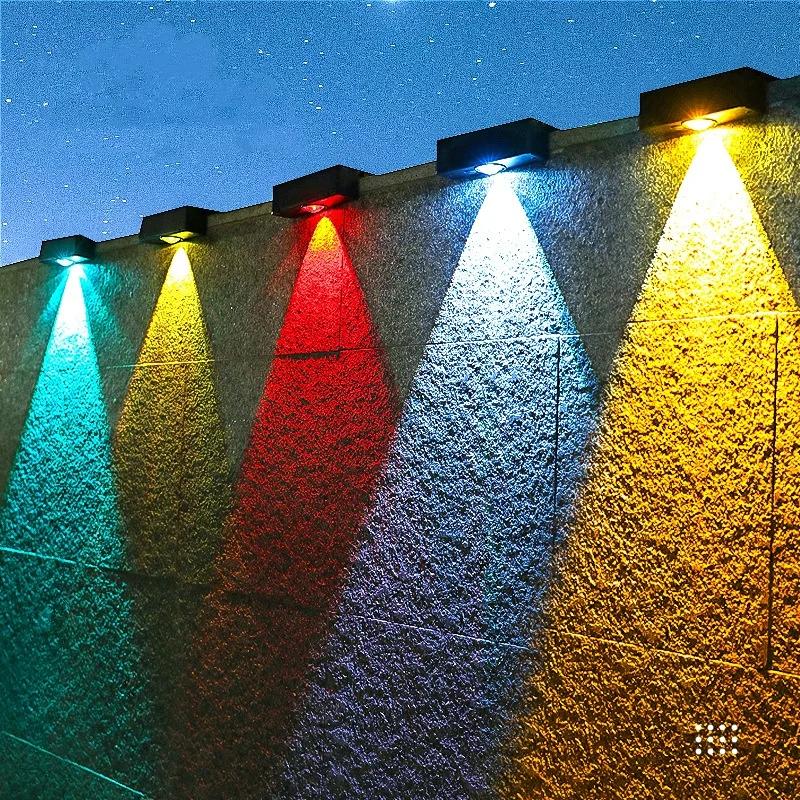 LED Solar Gartenleuchten Super Helle Wasserdichte Solarbetriebene Lampen Balkon Treppen Straßenbeleuchtung Außen Sonnenlicht LED Leuchten