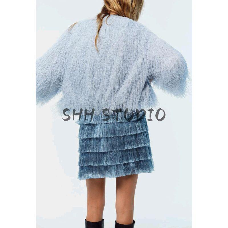 New Fall Women's Clothing round Neck Fashion Loose Decorated Tassel All-Matching Jacket Long Sleeves Outwear 8376857