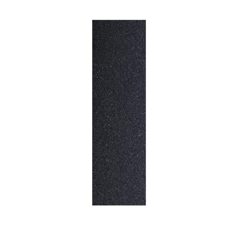 Intermediate Double Kick Skateboard Anti-Slip Sandpaper Sticker - Black, Self-Adhesive, Diamond Sand, 80 Grit.