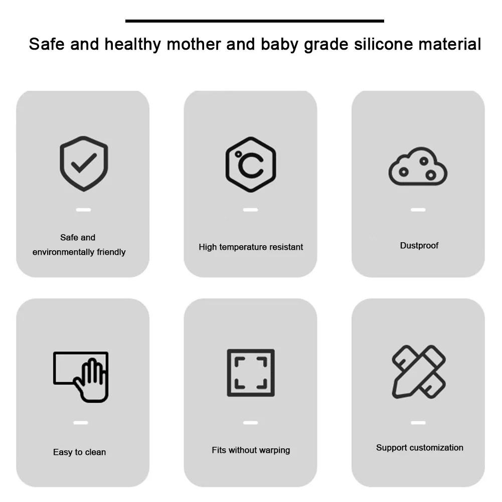 Silicone Washing Machine Top Cover Non-Slip Top Washer Or Dryer Cover Scratch Resistant Washing Machine Cover Mat Heat Resistant