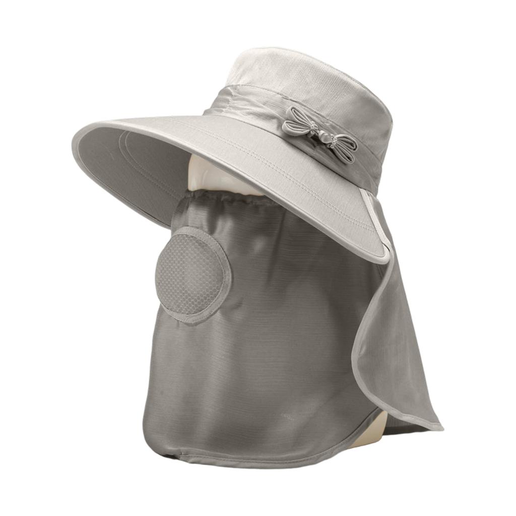 Ice Silk Sun Hat With Shield - Women's UV Shield Hat, Breathable And Lightweight, Suitable For Outdoor Hiking, Driving And Travel.