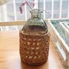 Amosfun Rattan Pencil Holder Woven Wicker Makeup Brushes Organizer Cup Home Office Vine Desk Organizer Storage 3 X 3 X 3 Inch