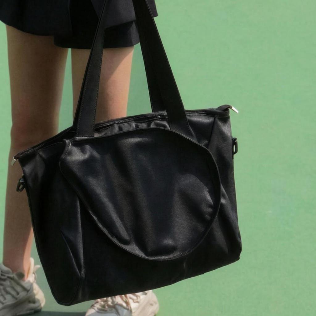 Racket Sports Bag with Shoulder Strap Multifunction Carry Case Wear-Resistant