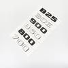 EEBVB1 Black Silve Letters B25 30E 900 850 800 700 ABS Emblem for Mercedes Benz Brabus E W212 W213 Car Trunk Badge Logo Sticker