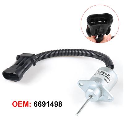 Fuel Shut Off Solenoid For Bobcat S130 S150 S160 S175 E32 E35 E42 E45 #6691498