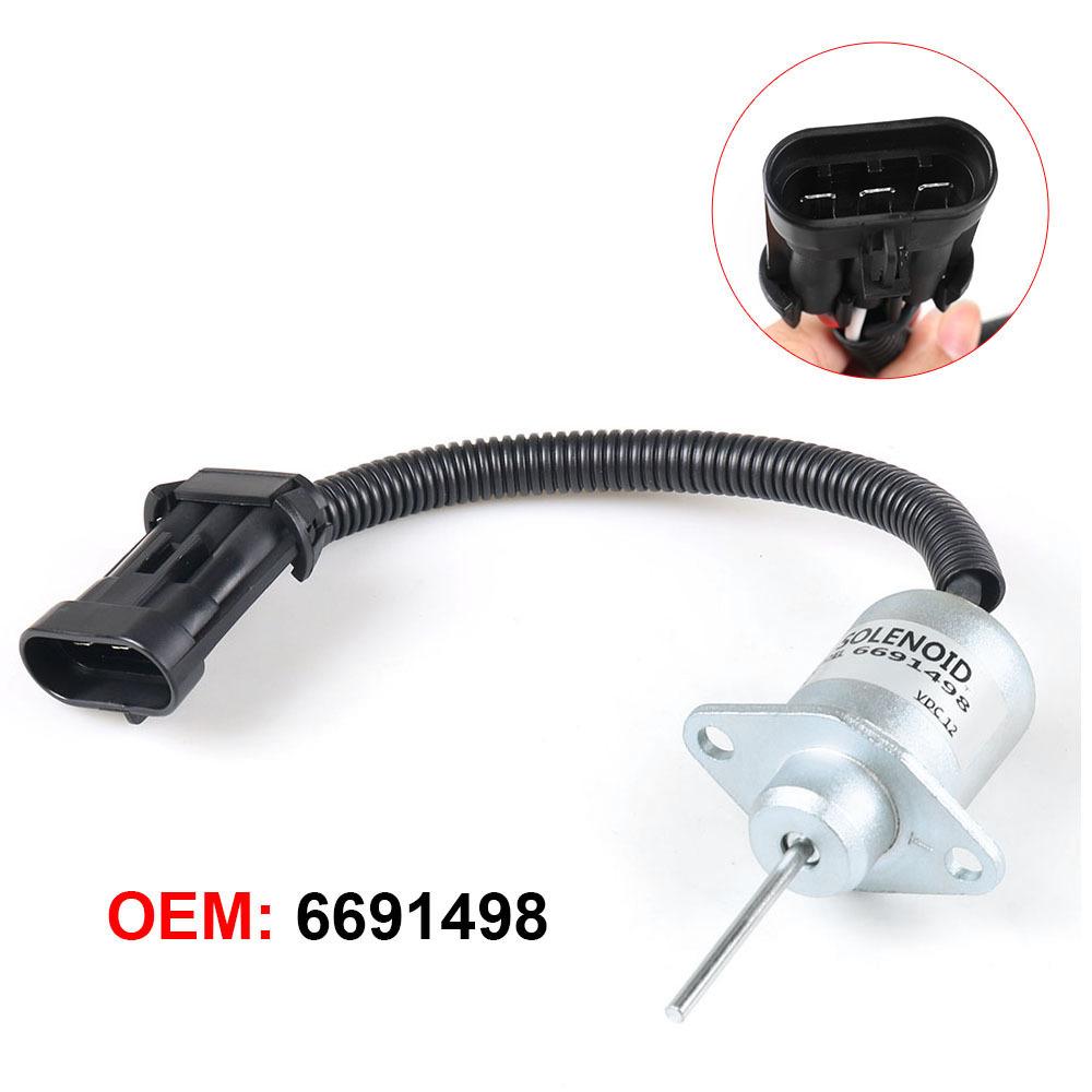 Fuel Shut Off Solenoid For Bobcat S130 S150 S160 S175 E32 E35 E42 E45 #6691498