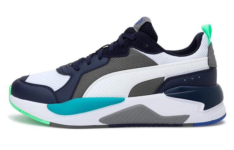 PUMA X Ray Low Top Running Shoes Blue/Green 372602-30 36