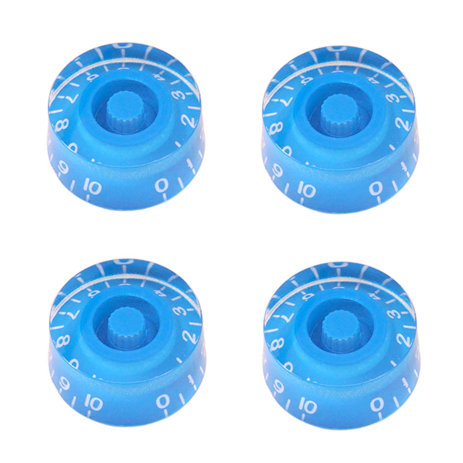 

4Pcs Guitar Knobs Potentiometer Guitar Turn Knobs Replacements Bass Effect Button Control Knob Turning Knob Bass Knobs 5