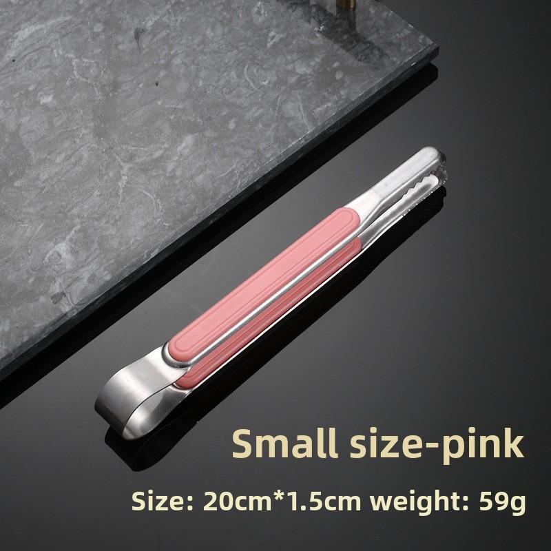 

Зажимы для корейского барбекю из нержавеющей стали, ресторанные зажимы для еды, зажимы для японской еды, зажимы для еды, зажимы для хлеба, стейка, барбекю 8 inch розовый