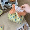 Multipurpose Flower Tissue Box Lightweight Tissue Storage Bag Cute Drawstring Tissue Box  Dormitory