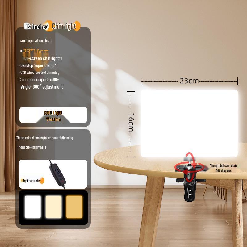 Pro Stream & Fotografie LED-Softlicht für Indoor-Videos & Beauty-Aufnahmen