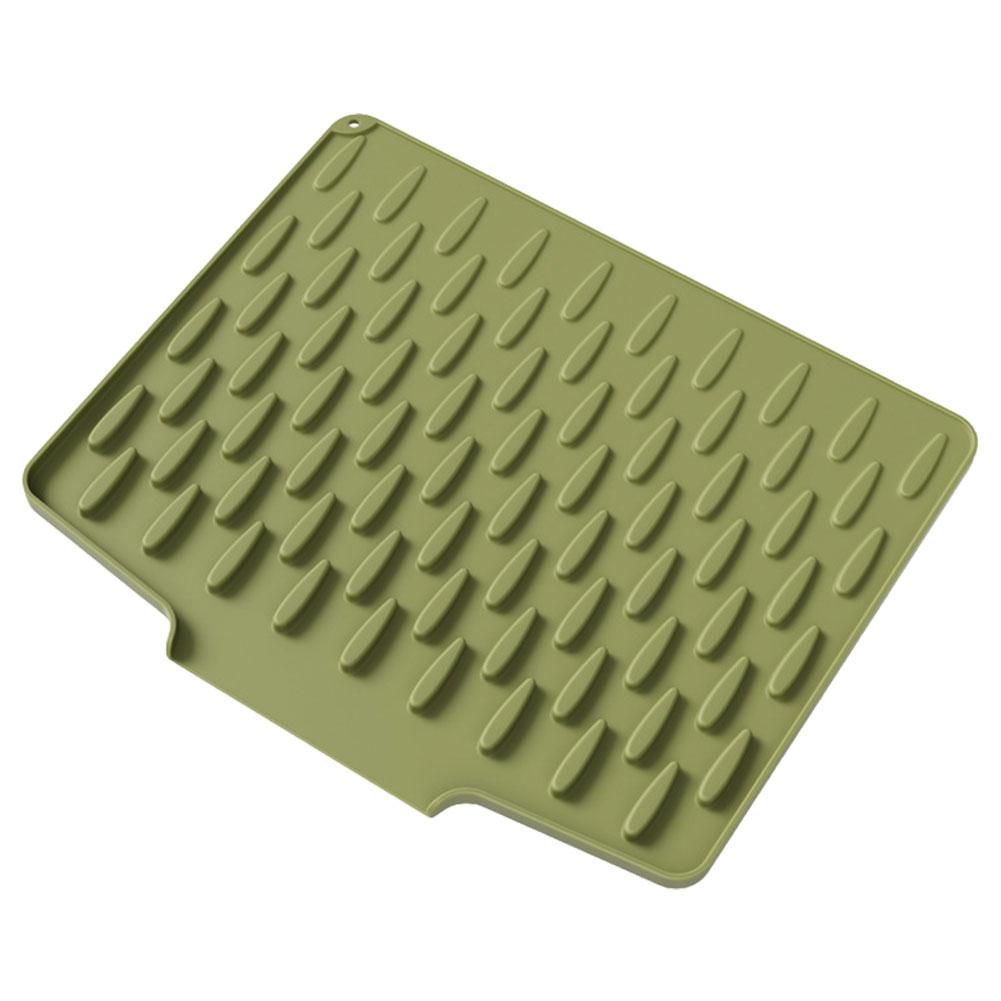 Auslaufsichere Silikon-Abtropfmatte Multifunktionale Faltbare Schräge Abtropfmatte Arbeitsflächenschoner Hitzebeständiger Untersetzer Topflappen Für Küche