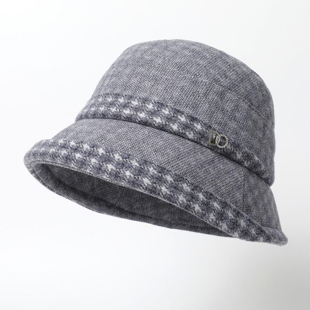 Woolen Bucket Hat for Mom Thickened and Warm Bucket Hat Fashionable Fashionable and Versatile