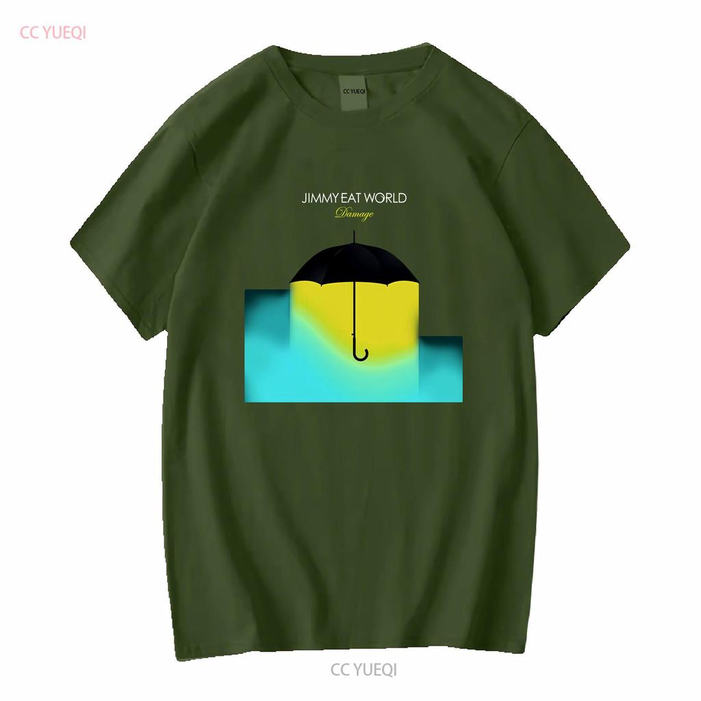 Jimmy Eat World Damage Soft T Shirt long sleeves vintage Washed graphic homme Stylish Stretched fashion Breathable Versatile