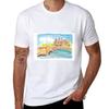Schwerin Gerunisexy Castle View Watercolor Scene In The Afternoon Light Tshirt Sports Casual Short Sleeve Cotton Tee