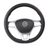 38 cm car steering wheel cover, super-fiber leather hand-sewn steering wheel cover and needle and thread internal accessories