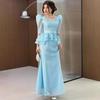 Ensemble Robe Longue et Haut Amincissant Fleuri Européen & Américain Été 2025 pour Femmes