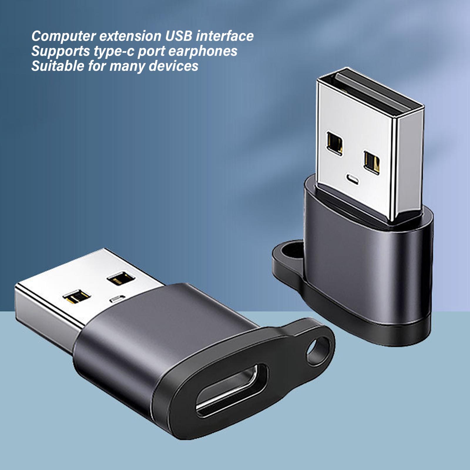Адаптер-конвертер USB C Female to USB A Male для быстрой зарядки и передачи данных — фото 5
