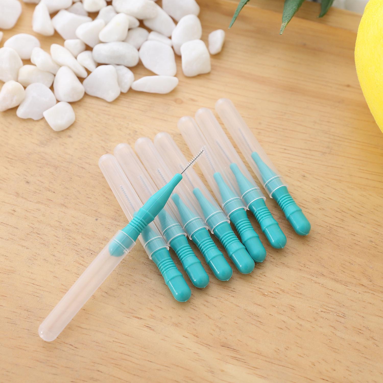 

Багатоколірні одноразові міжзубні йоржики-зубочистки для догляду за ротовою порожниною