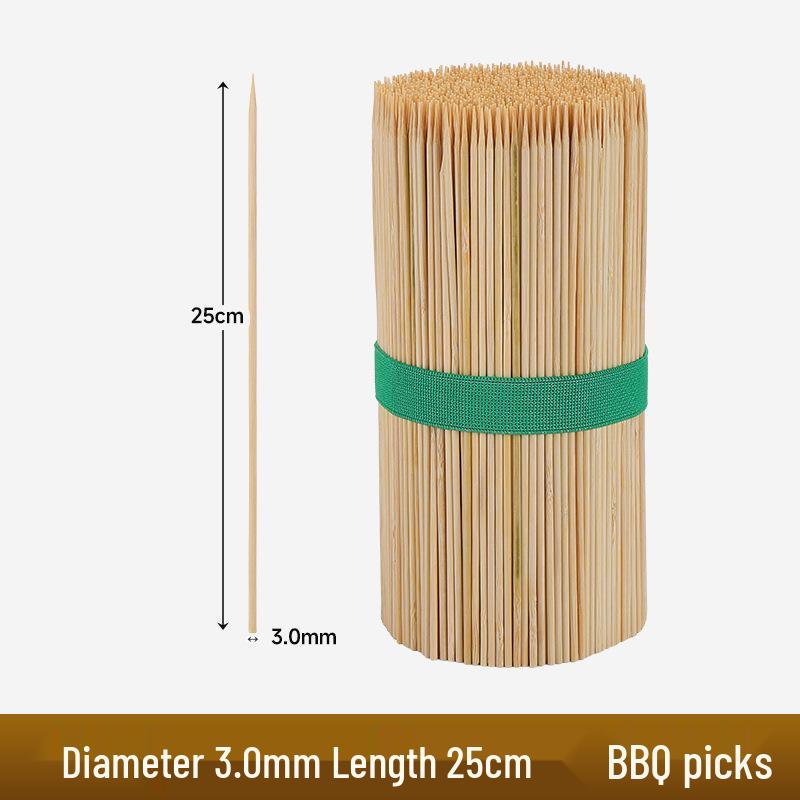 Premium Bamboo Skewers for Home and Barbecue: Ideal for Fried Skewers, Oden, and Chuan Chuan Xiang