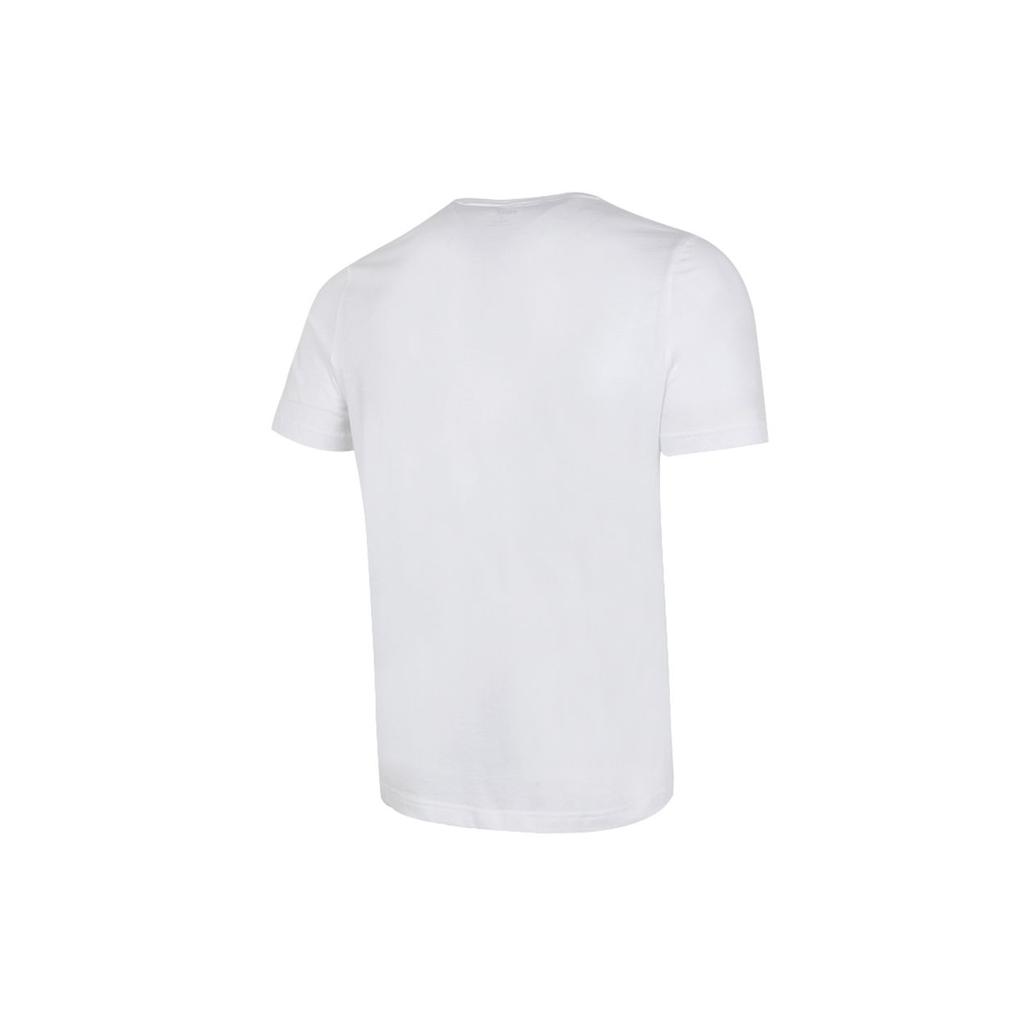 Puma Tričko s potiskem loga, sportovní, s kulatým výstřihem, rovného střihu, s krátkým rukávem, pánské topy, bílé 845572-02