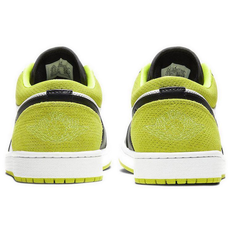 Air Jordan 1 Low Cyber Unisex Sneakers Yellow Black White CK3022-003