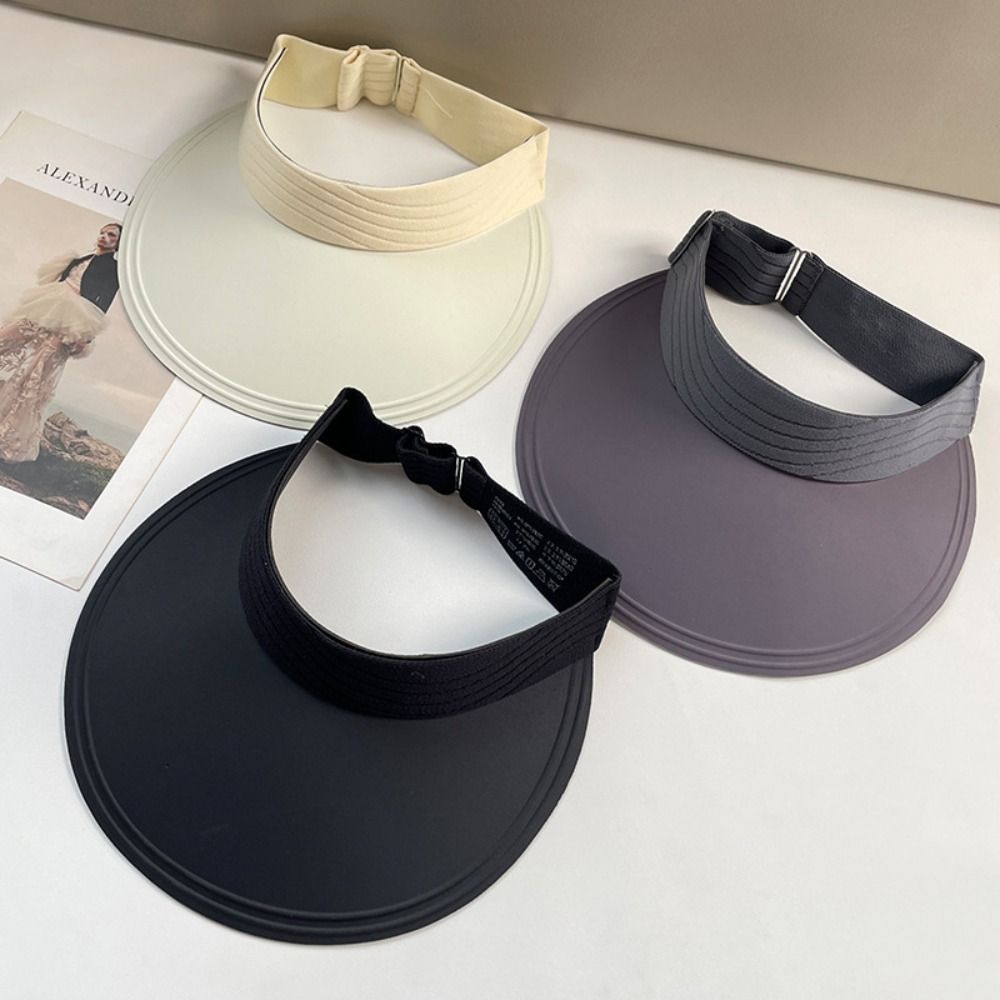 Empty Top Summer Seamless Sun Hat Ice Silk Breathable Air Sun Hat Sunscreen Baseball Cap  Travel
