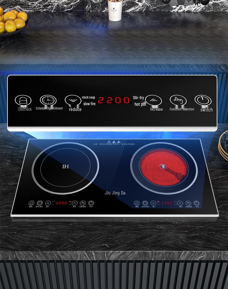 Customizable Home Double Burner Induction Cooktop (110V/220V)