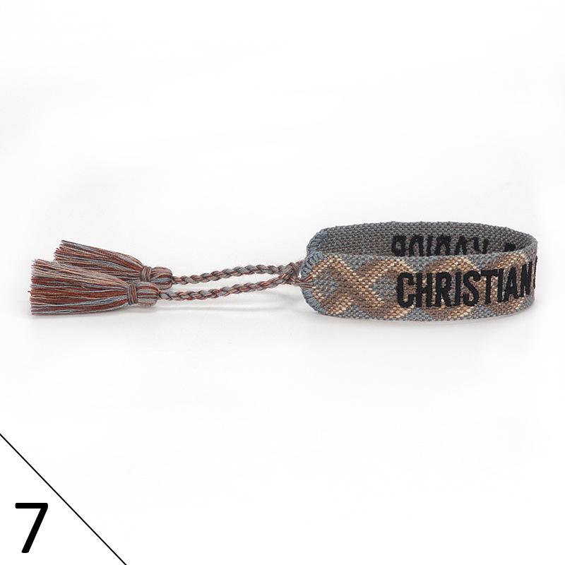 Ethnic Style Hand-Woven Polyester Tassel Bracelet for Women