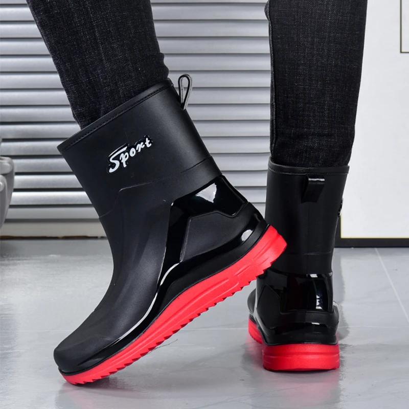 

Water Shoes Men s Multi-purpose Waterproof and Non-slip Rubber Shoes Medium Cotton Fishing Rain Boots Casual Men s Rain Boots 40