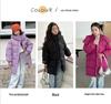 2025 Wintermantel im koreanischen Stil, mittellang, wattiert, aus Baumwolle, für Jungen und Mädchen