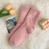 1 Pair Women's Plush Boot Socks with Bow - Soft Warm Winter Socks for Snow & Casual Boots, Hand Wash
