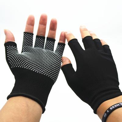 Half Finger Breathable Riding Cycling Mtb Hiking Fitness Knitted Antiskid Gloves