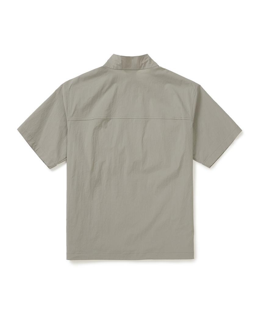 Snowpeak Apparel Root Stand Neck Short Sleeve Anorak (S25Mmran64) Fog Gray