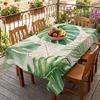 Summer Tropical Monstera Leaves Rectangle Tablecloth for Table Decor Reusable Kitchen Dining Tablecloth Wedding Party Decor
