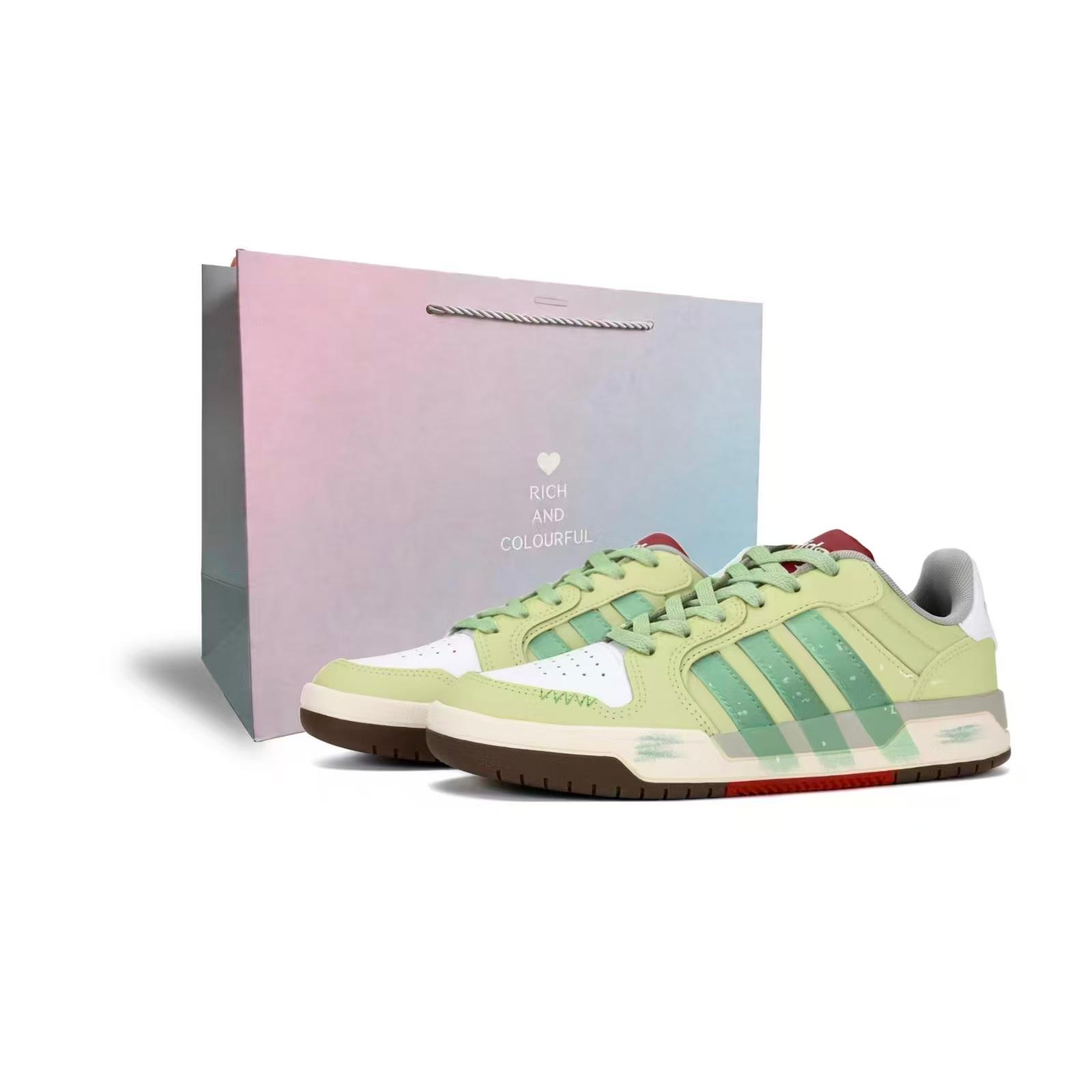 

Adidas ENTRAP Coverage Slip Resistant Cushioning Abrasion Resistant Low top Skateboard Shoes Unisex Green FW3462(team2240-BOX) 43⅓