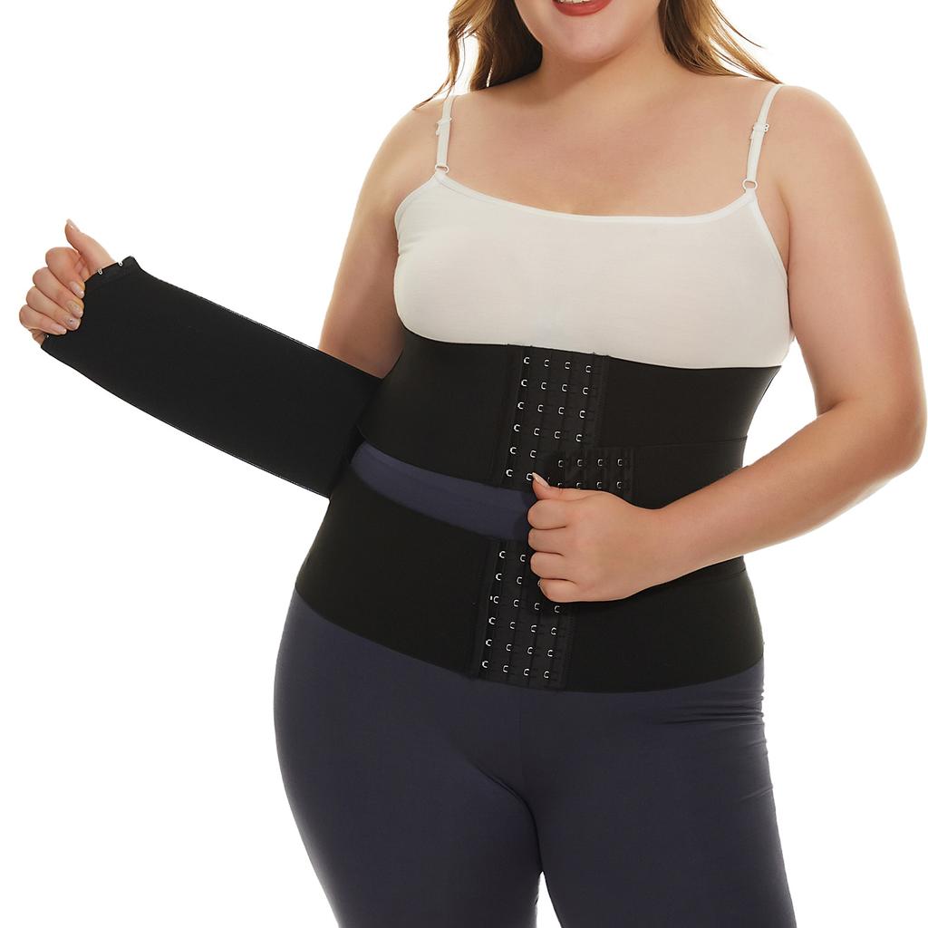 Women Plus Size Waist Cincher Trainer Adjustable Belt for Weight Loss Body Shaping Wrap with Breathable Feature Support