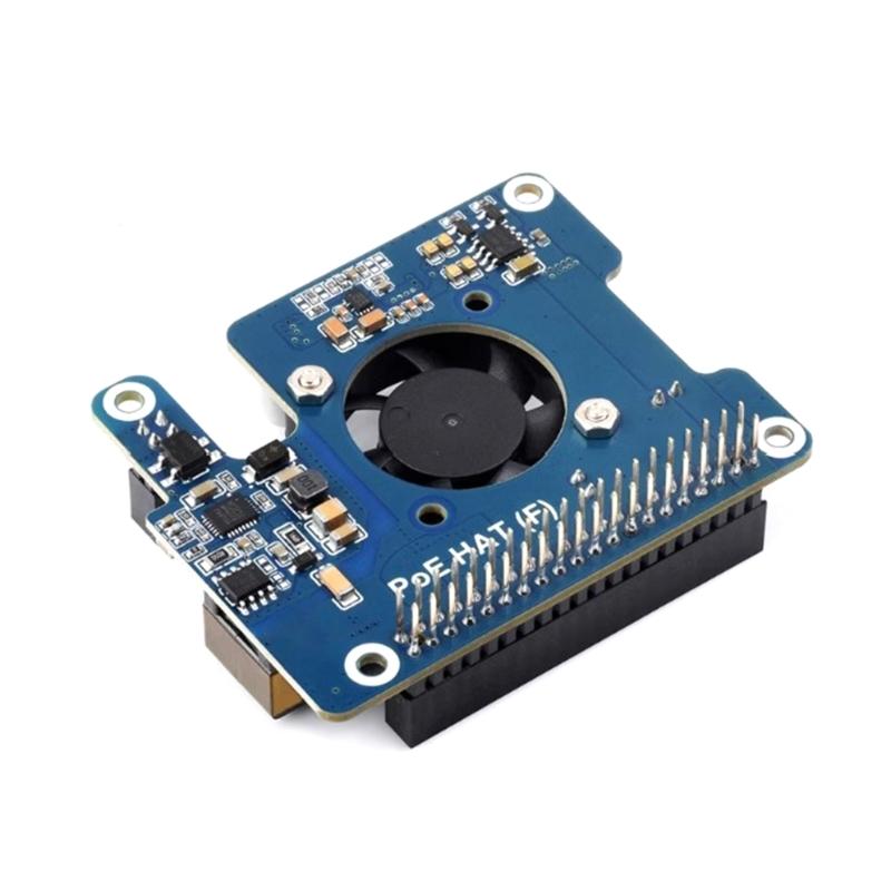 Power Over Ethernet (Poe) Expansion Board Suitable For RPI5, Supporting IEEE802.3af/At Networking Standard Power Module