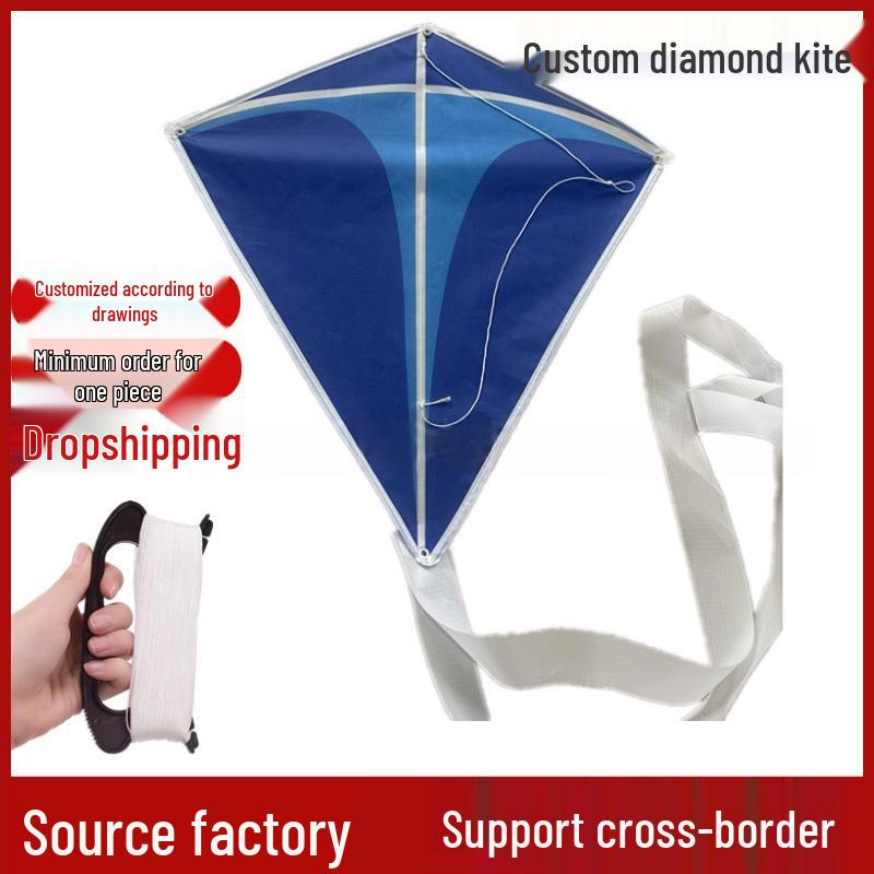 

Custom Logo Diamond Shape Advertising Kite - Large & Small Children s Kites Diamond Kite Custom 50*60
