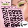 Latin America 20 Mixed Mink Simulation False Eyelashes Fried Hair Thick Curled Eyelashes