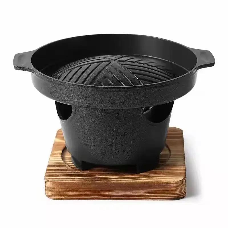 Mini-Grill Japanischer Ofen für eine Person Zuhause Rauchloser Grill Außen-Grillofen Platte Röstkocher Fleischwerkzeuge