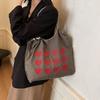Personality trendy bag, foreign casual bag, women's 2025 new trendy Korean version of the college tote bag, large-capacity handbag