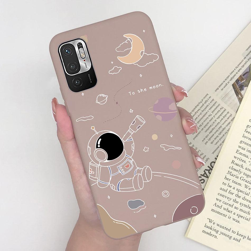 For Xiaomi Redmi Note 10 10T 11 SE 5G Case Pilot Cartoon Pattern Soft Silicone Back Cover For Xiaomi Poco M3 Pro 5G New Bumper