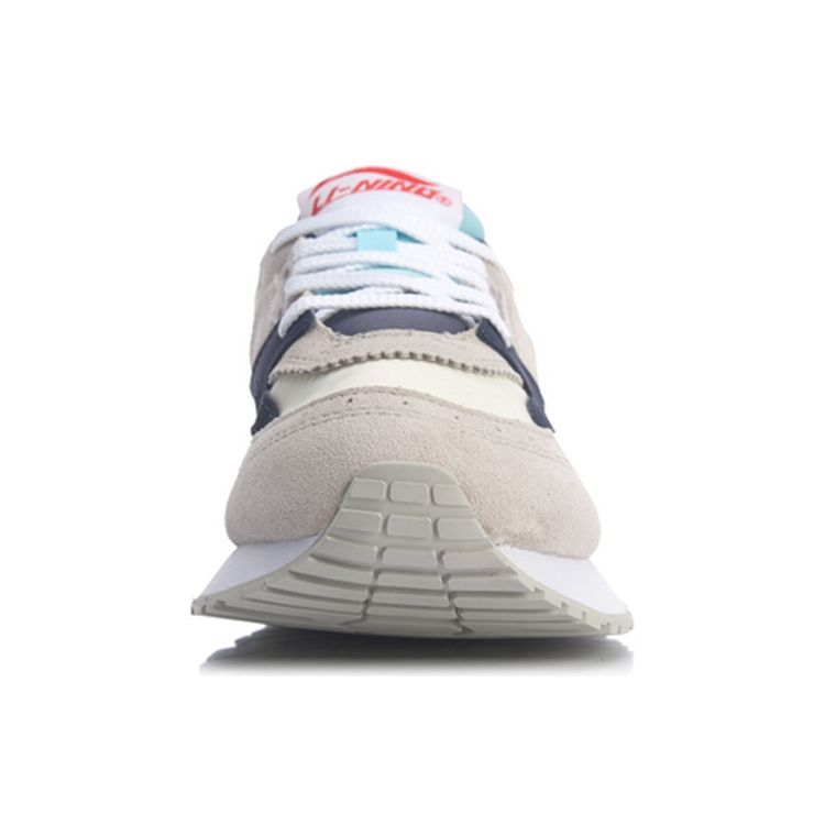 Li Ning 001 Shock Absorbing Non-Slip Wear-Resistant Low-Top Sports Casual Shoes Women Sneakers Gray Yellow Blue AGCQ088-2