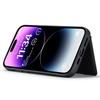 For iPhone 14 Pro Case Leather+TPU Phone Cover Magnetic Detachable with Card Holder Pocket