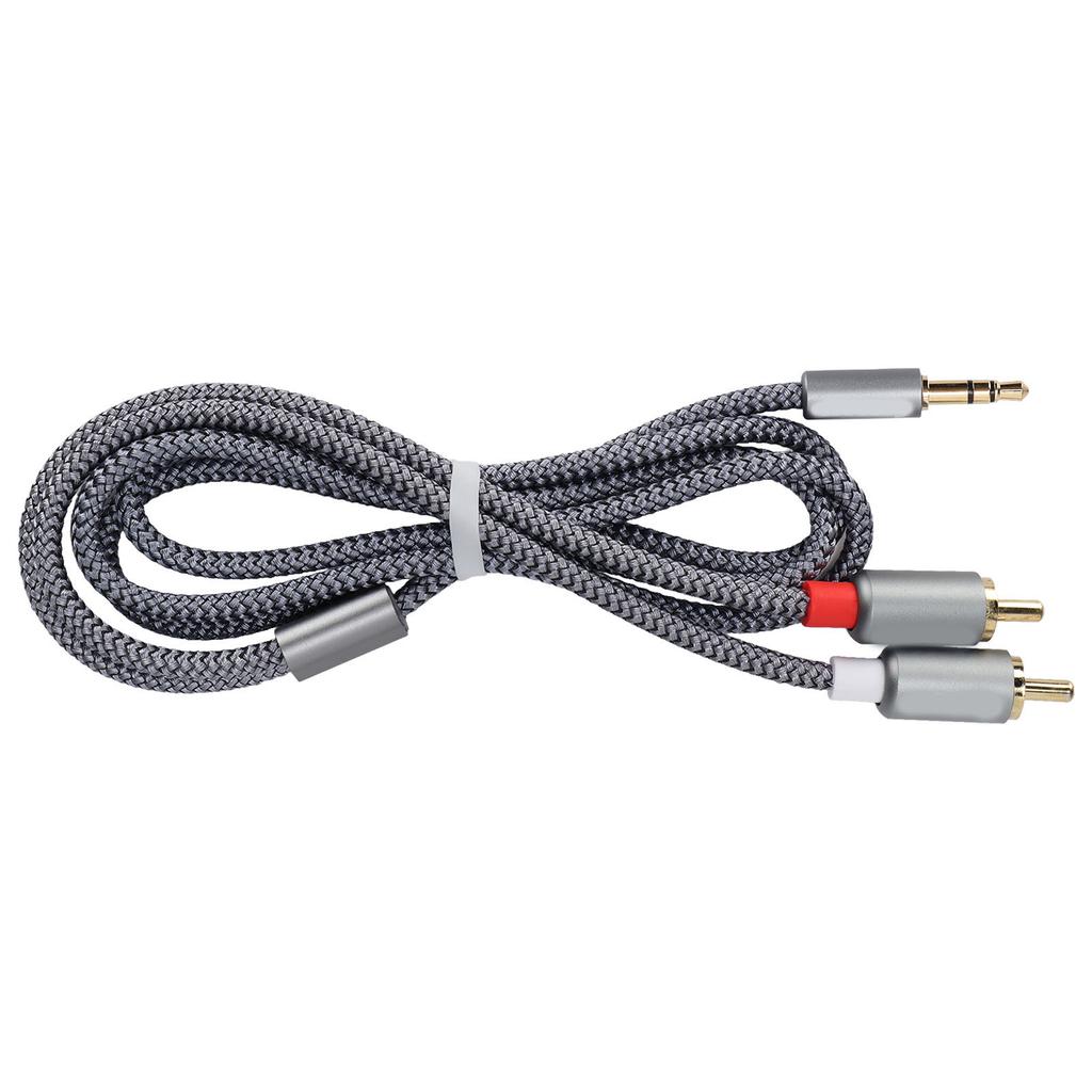 3.5mm Jack to 2 RCA Aux Audio Cable High Fidelity Audio Cable for Mobile Phones Laptops Speaker