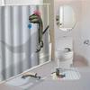 Dinosaur Bathroom Waterproof Shower Curtain Sets With Non-Slip Mat Rug Durable Bath Carpet Lid Toilet Cover Door Mats Bathing