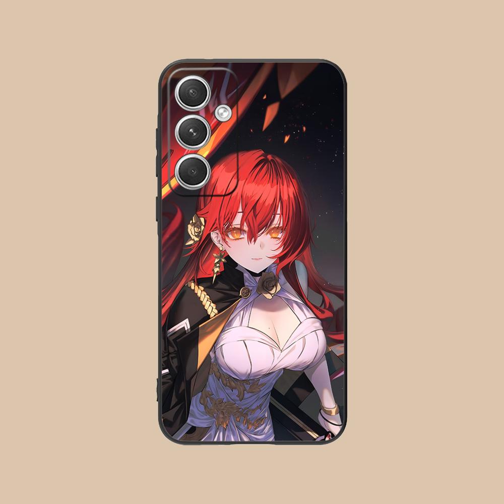 HSR Himeko Matte TPU Mobile Phone Case for Samsung Galaxy S26 S25 S24 S23 S22 S21 S20 Note20 Plus FE Ultra Colorful Cover
